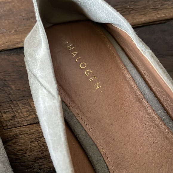 Halogen Gray Suede Loafer Flats - Size 7 - Picture 3 of 12